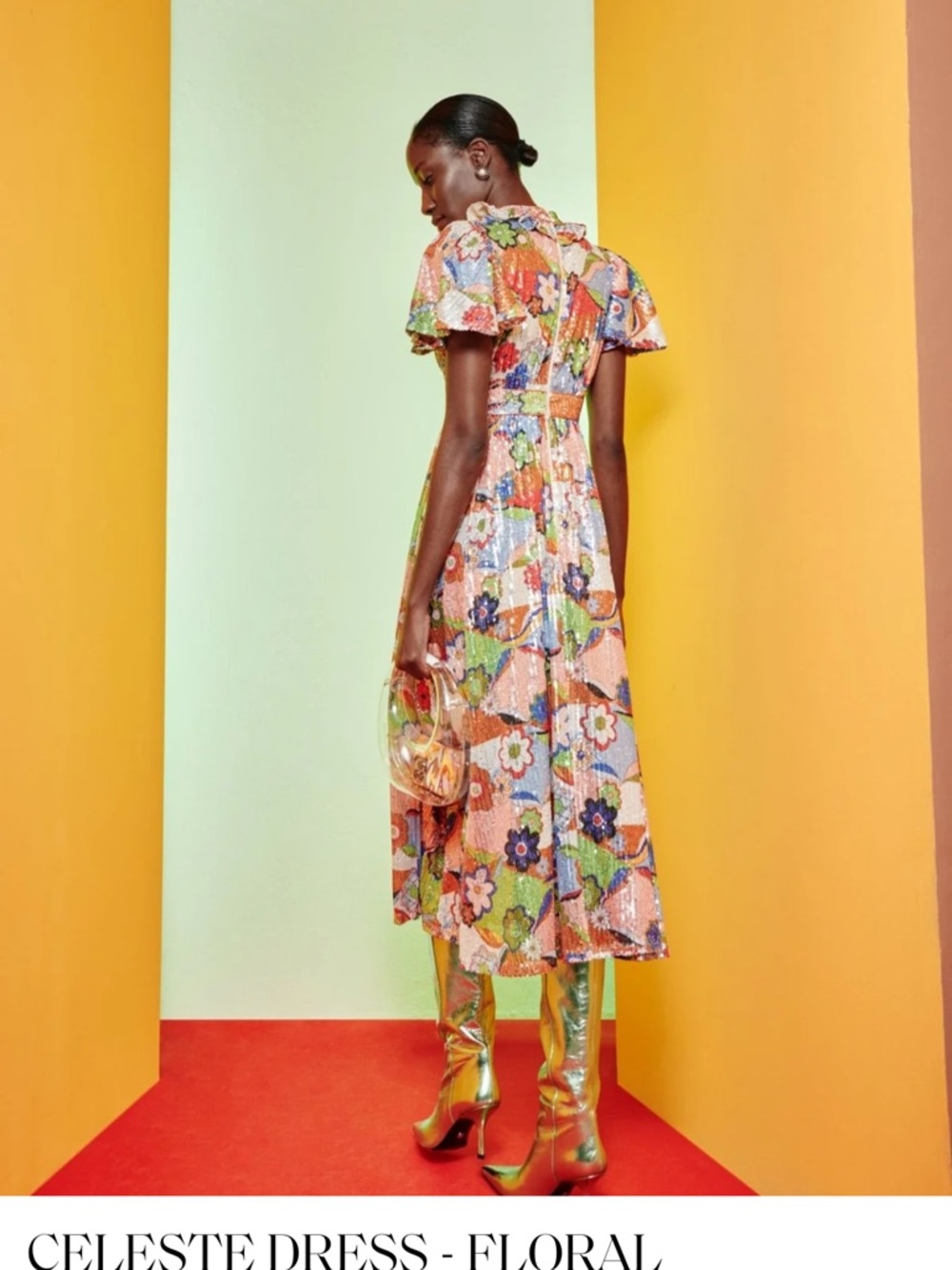 CeliaB Floral Pleated Maxi Dress NWT - Picture 12 of 14